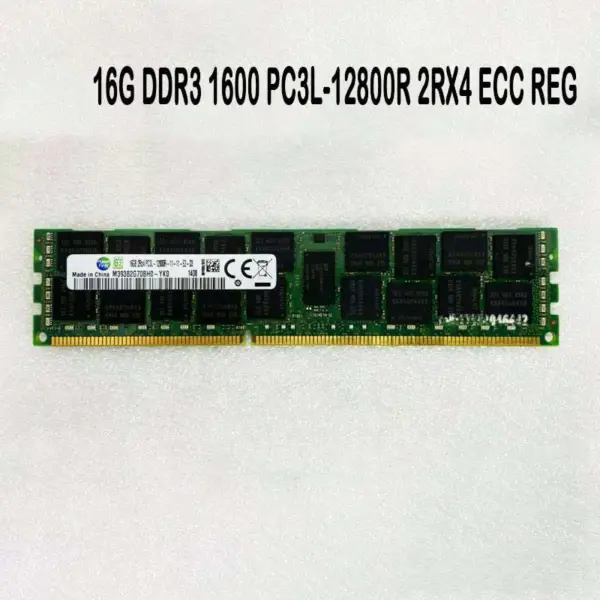 16g Ddr3 1600 Pc3l-12800r Ecc Reg 2rx4 pro server Memory Stick