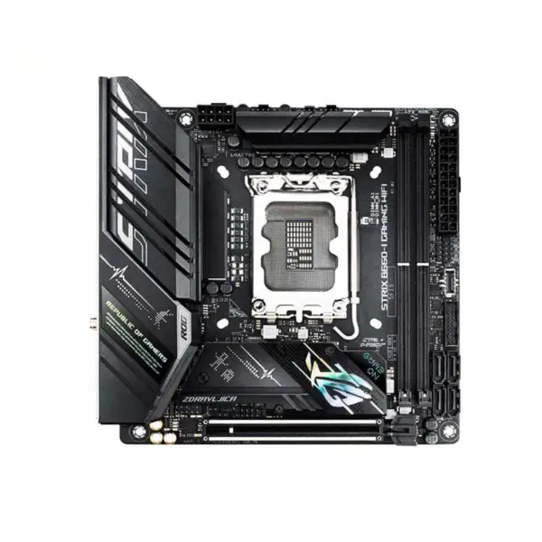 Rog Strix B660-i Gaming Wifi Pro herní základní desku Asus B660 Itx Lga 1700 Slot Podporuje Pcie 5.0 8+1 Napájecí modul Ddr5 Aemp