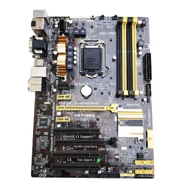 H87-pro Pro Asus Desktop Atx Základní deska H87 Core I7/i5/i3 Lga 1150 Ddr3 Pcie 3.0