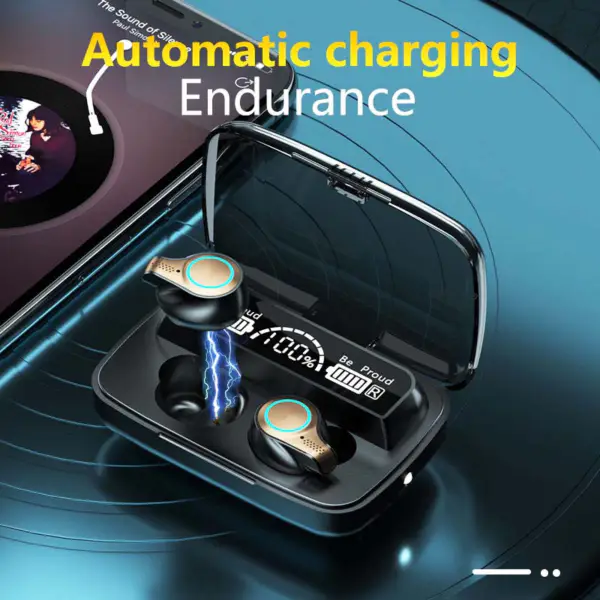 M18 Tws sluchátka 9d Stereo bezdrátová sluchátka Auto Connect Sportovní herní náhlavní souprava Vodotěsné mini auriculares Blue Tooth