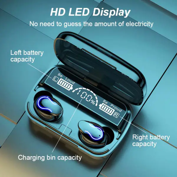 2023 Amazons Top Sale Q32 Tws 5.0 Bezdrátová sluchátka Blue Tooth Handsfree Stereo sluchátka s nabíjecím pouzdrem