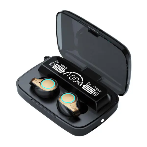 M18 Tws 5.0 Sluchátka Touch Mini Wireless Headset Sportovní Hd Call M18 Earphone Vodotěsné Led Digital Display Earbuds