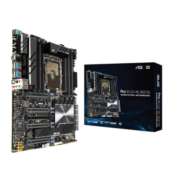 Asus C621 C621e Základní deska Lga 3647 Pro Ws C621 64l Sage Dual Cpu 4gpus