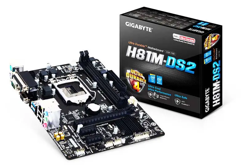 Základní deska Ga H81 Ddr3 Základní deska s podporou procesorů 4. generace Lga1150 Ddr3 Ga H81m Ds2