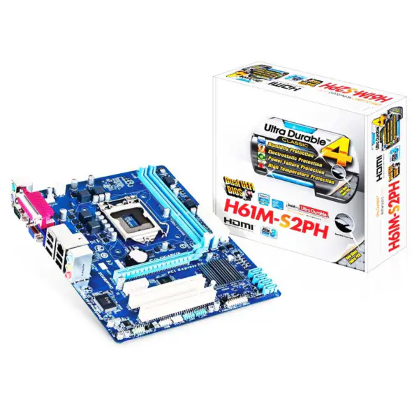 Ga H61 Ddr3 Základní deska G1620 G1630 G2030 I3 3220 3240 I5 3450 3470 I7 3770 Lga1155 Ddr3 Ga H61m S2ph