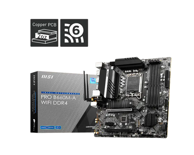 B660 Micro Atx Základní deska Ddr4 12400 12400f 12700 G7400 Lga 1700 Herní základní deska Pro B660m-a Wifi Ddr4