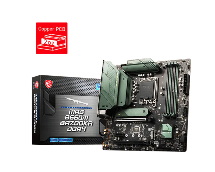 B660 Ddr4 12400 12400f 12700 G7400 Lga 1700 Základní deska Ma G B660m Bazooka Ddr4