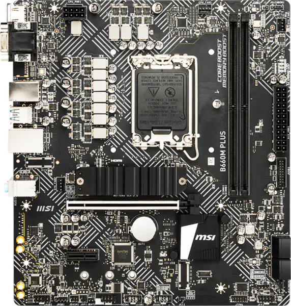 Základní deska B660 s procesorem Ddr4 12400 12400f 12700 G7400 Lga 1700 Herní základní deska B660m Plus Ddr4