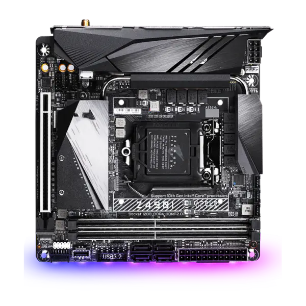 Základní deska Ga Z490 Z490m Lga 1200 Základní deska 10. generace 10600kf 10700k 10850k Z490i Aorus Ultra Wifi Itx