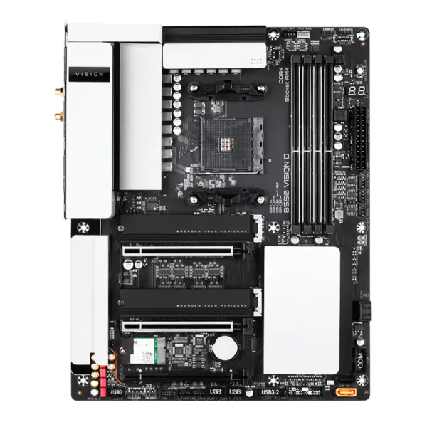 Ga B550 B550m Základní deska R7 5800x 5700g R5 5600x a Socket Am4 Herní základní deska B550 Vision D Ds3h Ac Wifi-p D