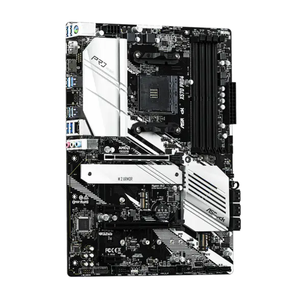 Základní deska AsRock Am4 Socket 2000 3000 4000 G-series 5000 a 5000 G-series Cpu X570 Pro4
