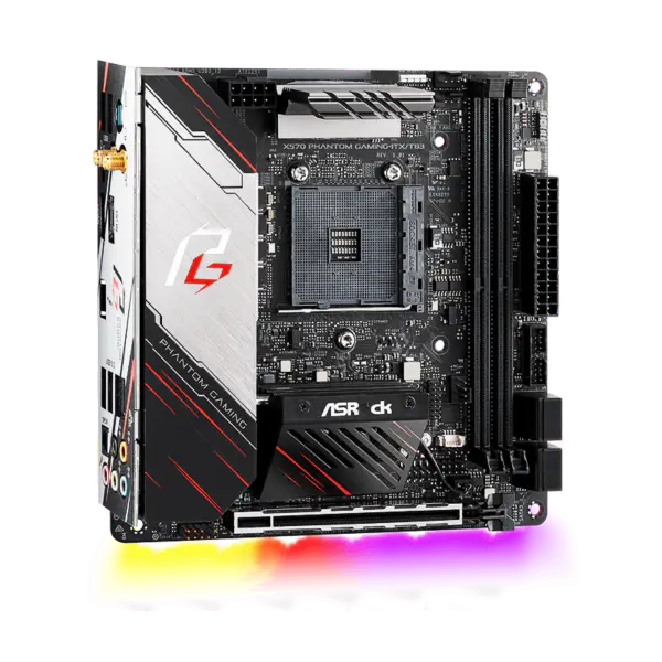 AsRock Základní deska Am4 Socket 2000 3000 4000 G-series 5000 a 5000 G-series Cpu X570 Phantom Gaming-itx/tb3