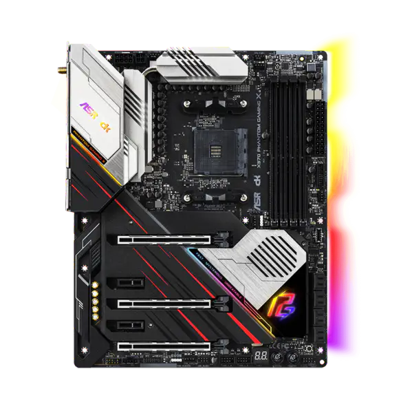 Základní deska AsRock Am4 Socket 2000 3000 4000 G-series 5000 a 5000 G-series Cpu X570 Phantom Gaming X