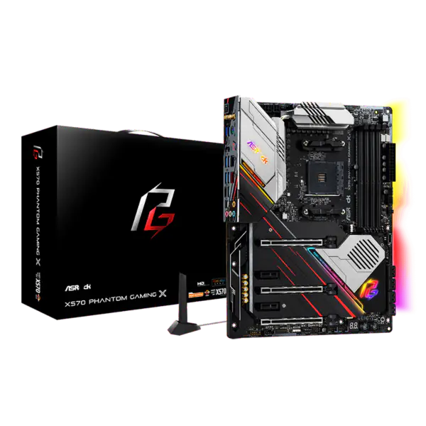 Základní deska AsRock Am4 Socket 2000 3000 4000 G-series 5000 a 5000 G-series Cpu X570 Phantom Gaming X