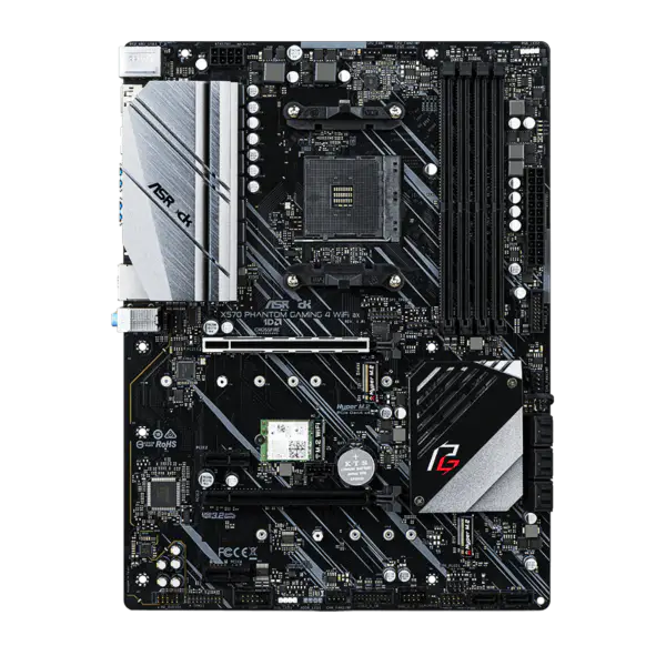 AsRock Základní deska Am4 Socket 2000 3000 4000 G-series 5000 a 5000 G-series Cpu X570 Phantom Gaming 4 Wifi Ax