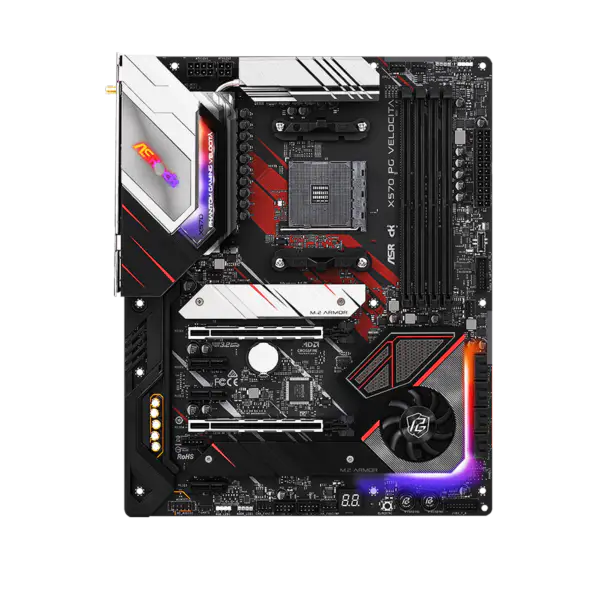 AsRock Základní deska Am4 Socket 2000 3000 4000 G-series 5000 a 5000 G-series Cpu X570 Pg Velocita