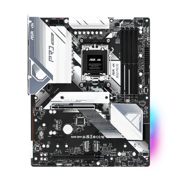 AsRock Atx Základní deska B650 Pro Rs Ddr5 Am5 Podpora CPU 7950x 7900x 7700x 7600x