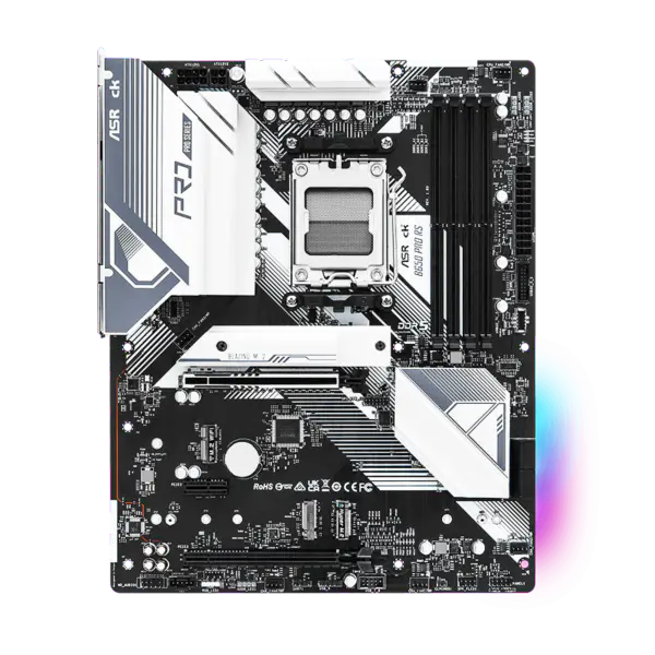 AsRock Atx Základní deska B650 Pro Rs Ddr5 Am5 Podpora CPU 7950x 7900x 7700x 7600x