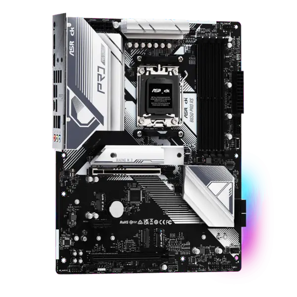 AsRock Atx Základní deska B650 Pro Rs Ddr5 Am5 Podpora CPU 7950x 7900x 7700x 7600x