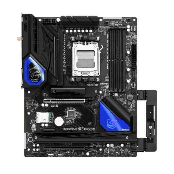 AsRock Atx Základní deska B650e Pg Riptide Wifi Ddr5 Am5 Podpora CPU 7950x 7900x 7700x 7600x