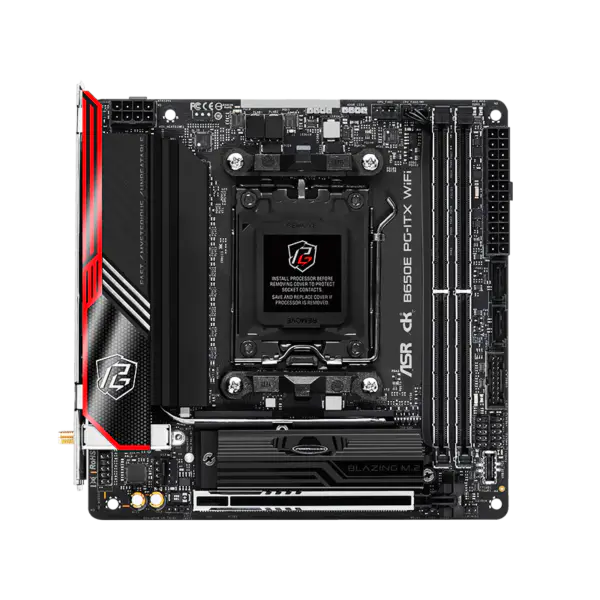 AsRock Itx Základní deska B650e Pg-itx Wifi Ddr5 Am5 Podpora CPU 7950x 7900x 7700x 7600x