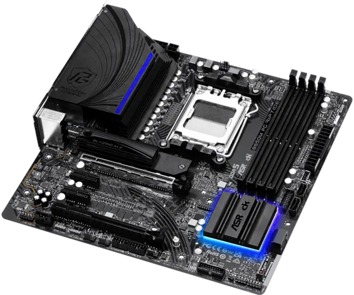 AsRock M-atx Základní deska B650e Steel Legend Wifi Ddr5 Am5 Podpora CPU 7950x 7900x 7700x 7600x
