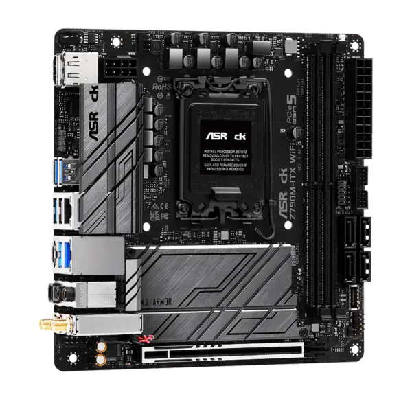 Základní deska AsRock Z790m-itx Wifi6 Ddr5 Mini-itx Lga 1700 13. generace Z790 Z790m-itx Wifi6 13600k 13700k