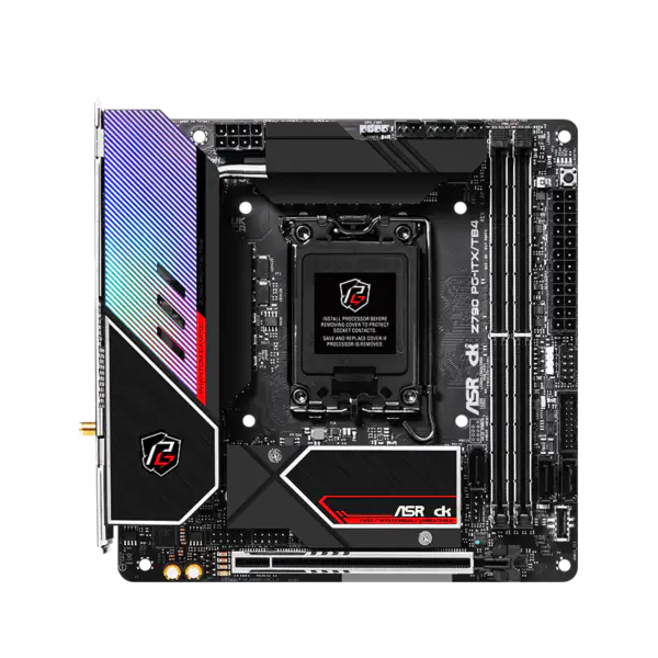 AsRock Základní deska Z790 Pg-itx Tb4 Wifi6 Ddr5 Paměti Lga 1700 Intl 13. generace Z790 Pg-itx/tb4 Wifi6 13600k 13700k