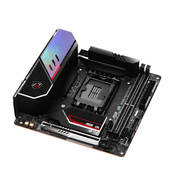 AsRock Základní deska Z790 Pg-itx Tb4 Wifi6 Ddr5 Paměti Lga 1700 Intl 13. generace Z790 Pg-itx/tb4 Wifi6 13600k 13700k