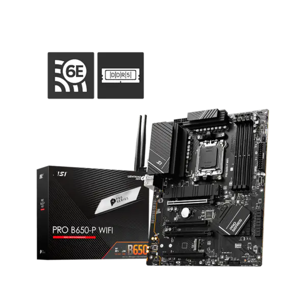 Základní deska Ms Atx Pro B650-p Wifi Ddr5 Am5 Podpora CPU 7950x 7900x 7700x 7600x B650