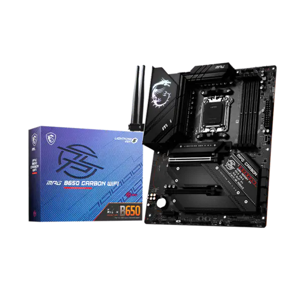 Základní deska Ms Atx Mpg B650 Carbon Wifi Ddr5 Am5 Podpora CPU 7950x 7900x 7700x 7600x B650