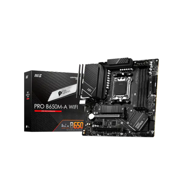 Základní deska Ms M-atx Pro B650m-a Wifi Ddr5 Am5 Podpora CPU 7950x 7900x 7700x 7600x B650m-a