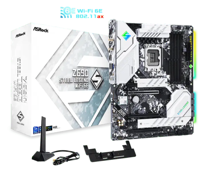 Rock Z690 Steel Legend Wifi6 Ddr4 Ddr5 Extreme Pg Riptide Z690m-itx Ax Z690 Phantom Gaming 4 Itx Tb4 základní deska