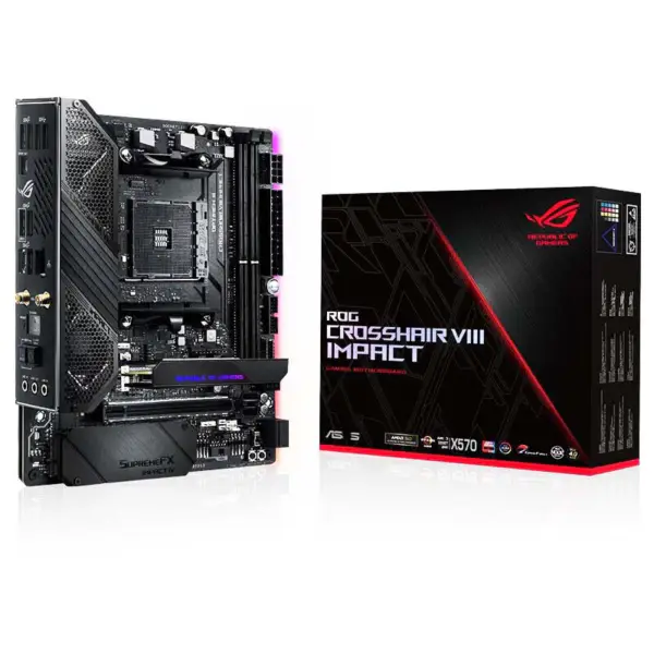 Asus Rog Crosshair Viii Impact X570 Argb Základní deska s podporou herních procesorů 5800x 5900x 5950x