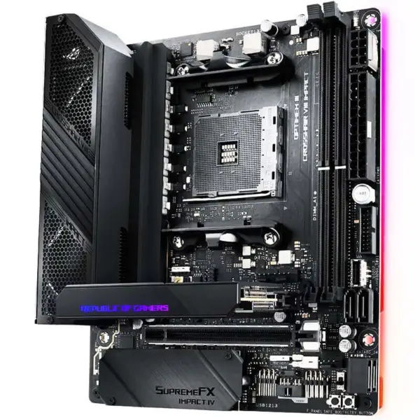 Asus Rog Crosshair Viii Impact X570 Argb Základní deska s podporou herních procesorů 5800x 5900x 5950x