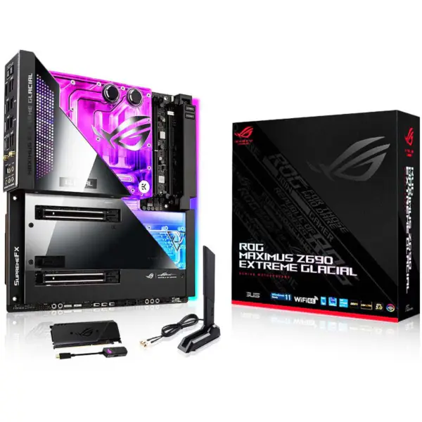 Asus Základní deska pro PC Ddr5 Cpu 12700 2700kf Intl Z690 Lga 1700 Základní deska Rog Z690 Extreme Glacial