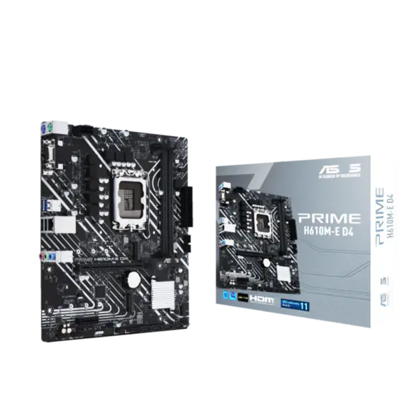 Asus H610 H610i H610m Základní desky podporující procesor G7400 12400f 12400 Ssds M.2 Lga 1700 Základní deska Prime H610m-e D4