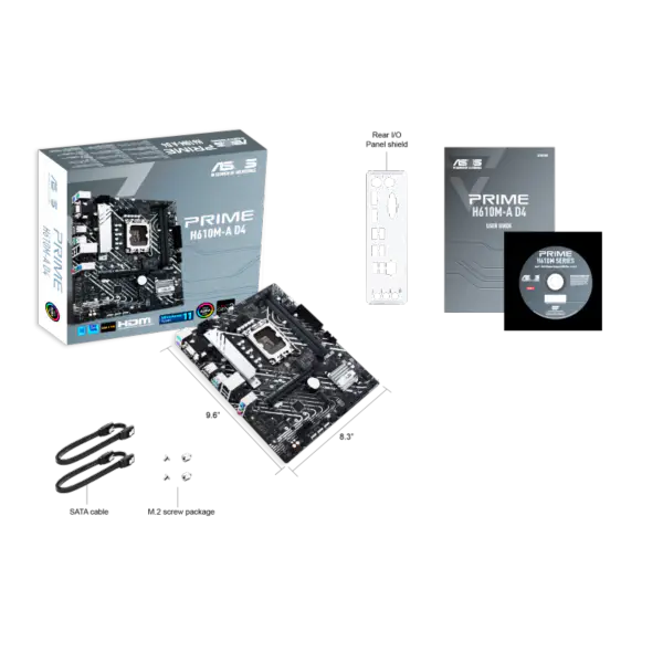 Asus H610 H610i H610m Základní desky s podporou I5 12400 Ssds M.2 Lga 1700 Základní deska Prime H610m-a D4 Ddr4