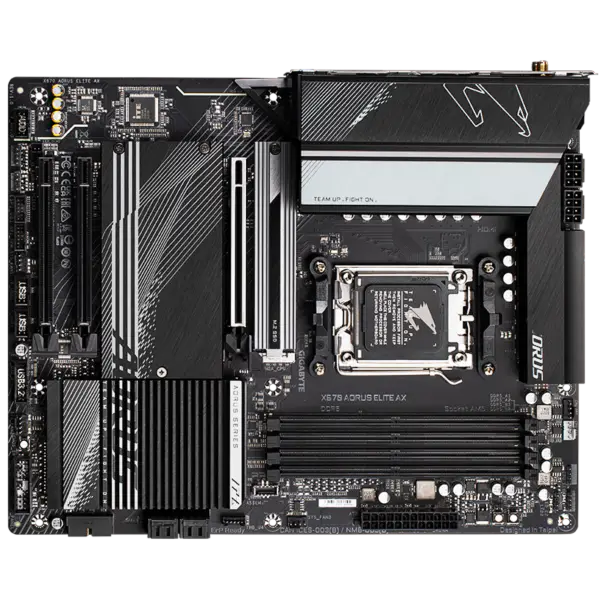 Základní deska Ga X670 Aorus Elite Ax podporuje procesory Am5 7950x 7900x 7700x 7600x