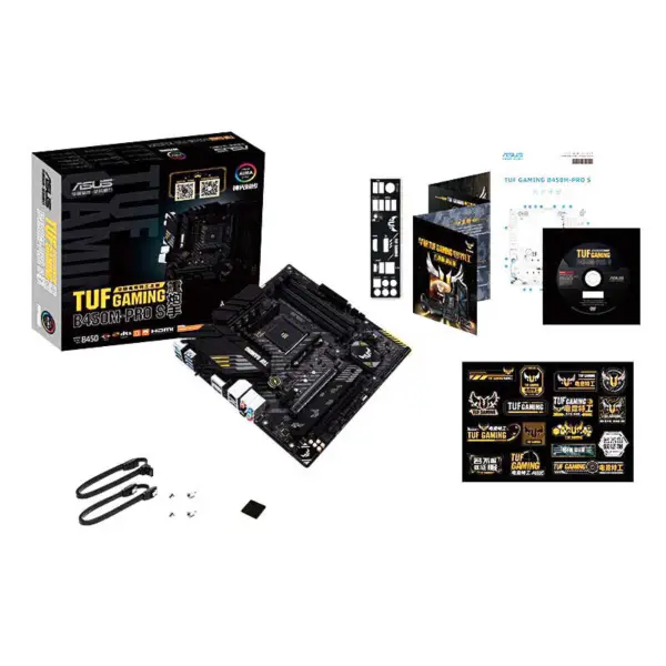 Asus Tuf Gaming B450m-pro S Heavy Gunner Základní deska B450m Pro S Podpora Am4