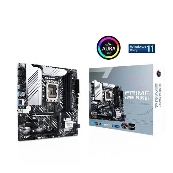 Asus Prime Z690m-plus D4 Základní deska podporuje CPU 12700/12700kf Intl Z690 Lga 1700 10+1 Drmos Základní deska Asus Z690