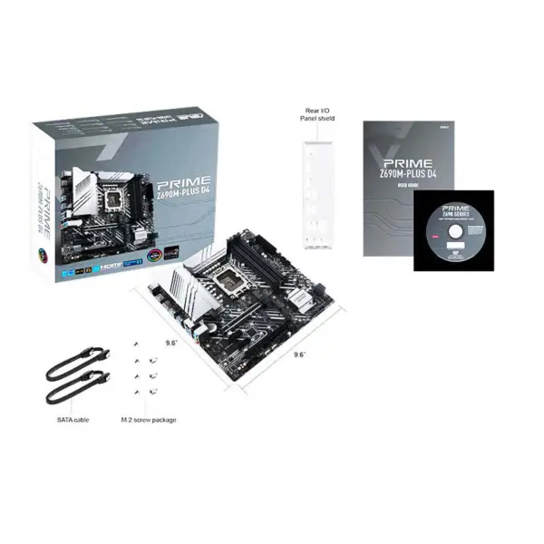 Asus Prime Z690m-plus D4 Základní deska podporuje CPU 12700/12700kf Intl Z690 Lga 1700 10+1 Drmos Základní deska Asus Z690