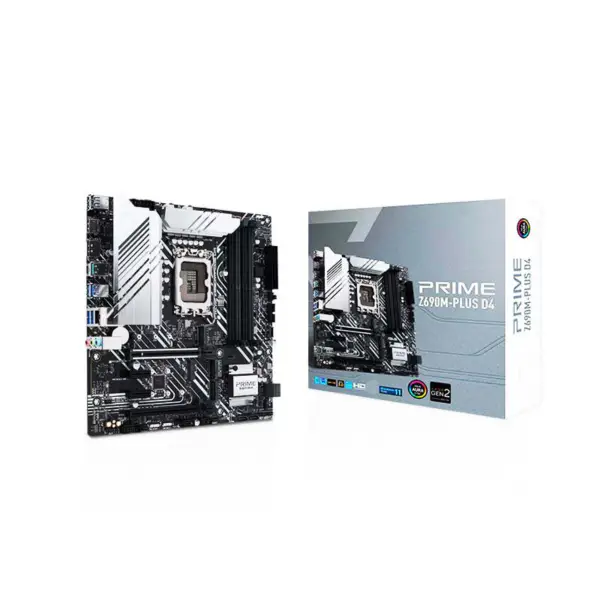 Asus Prime Z690m-plus D4 Základní deska podporuje CPU 12700/12700kf Intl Z690 Lga 1700 10+1 Drmos Základní deska Asus Z690