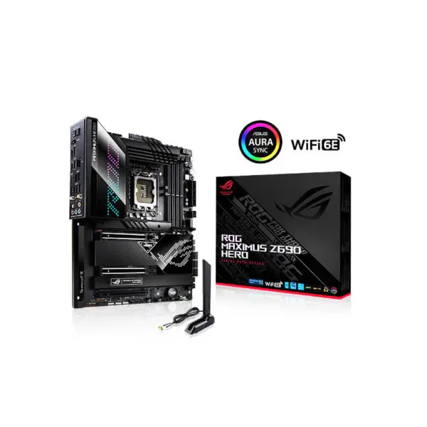Asus Rog Maximus Z690 Hero Herní základní deska Paměť Ddr5 Procesor 12900k 12700k Intl Z690 Lga 1700 Asus Z690