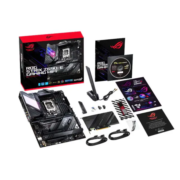 Asus Rog Strix Z690-e Herní základní deska s Wifi Ddr5 CPU 12900k 12700k Intl Z690 Lga1700 Asus Z690-e