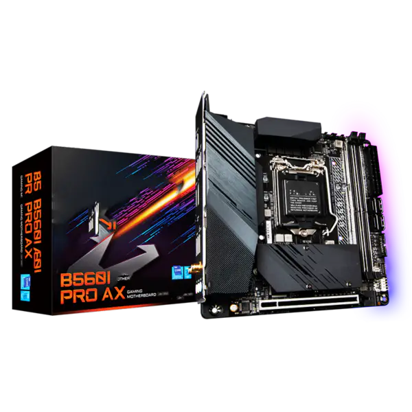 Ga B560 Základní deska B560i Aorus Pro Ax Základní deska podporuje 11700f11600kf10400f Intl B560 Lga 1200 Základní deska s procesorem