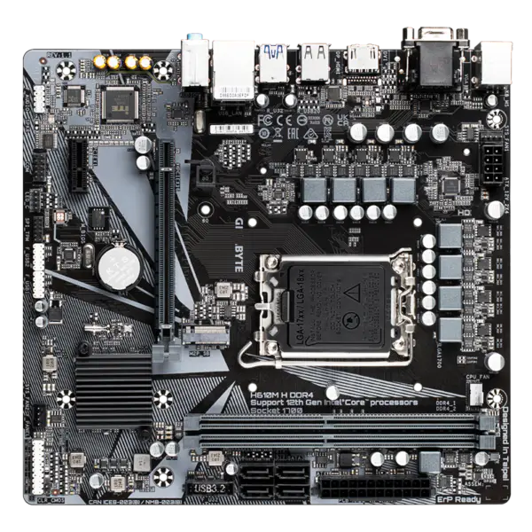 Základní deska Ddr4 12400f 12100 G7400 Intl H610 Lga 1700 Ga H610m H Ddr4 Herní základní deska s procesorem