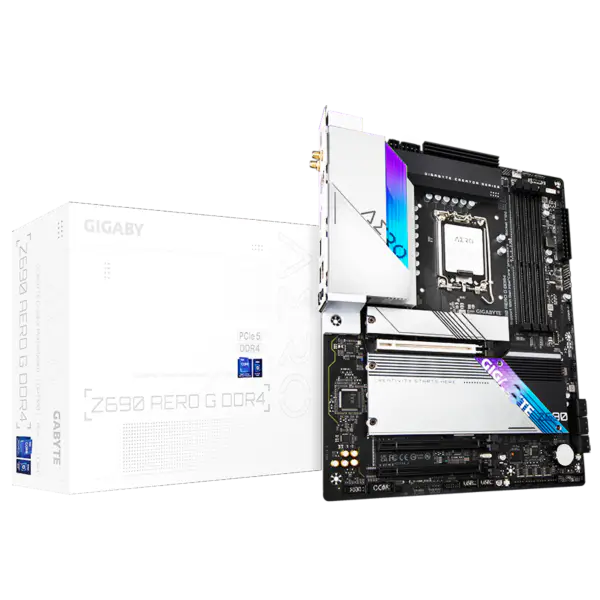 Ga Herní základní deska Z690 Aero G Ddr4 Základní deska s podporou procesoru 12900k 12700k Intl Z690 Lga 1700 Wi-fi 6 Atx