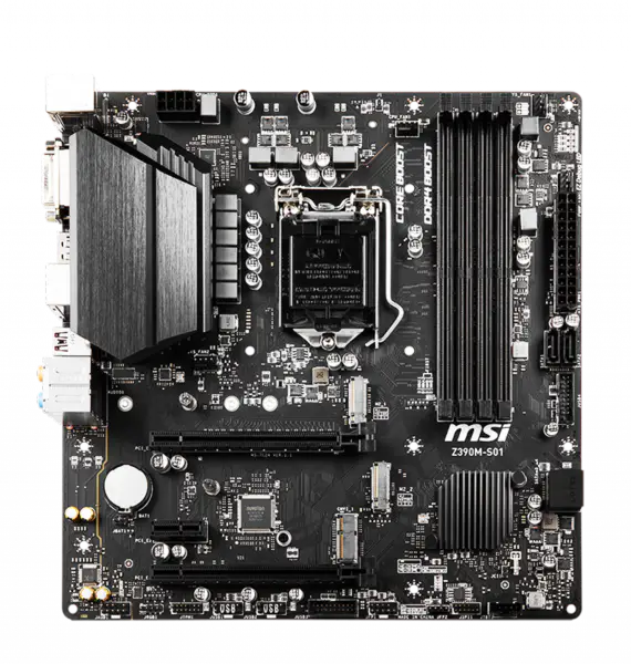 Msi Základní deska Z390m Podporuje procesor 8700 Systém Win7 Základní deska pro stolní počítače 8. 9. generace procesorů Z390m S01 Z390