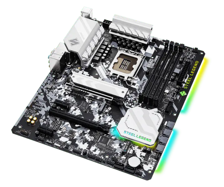 As B660 Steel Legend Ddr4 Herní základní deska Cpu 12700 12600 Intl B660 Lga 1700 9 Phase Dr.mos Power Design